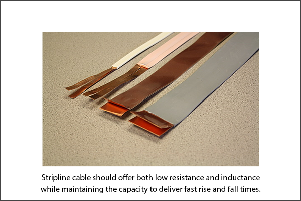 Strip Line Cable for Pulsed Current to Laser
