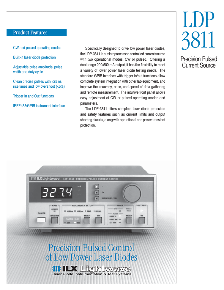 PULSED Laser Diode Drivers (PICOSECOND to CW)