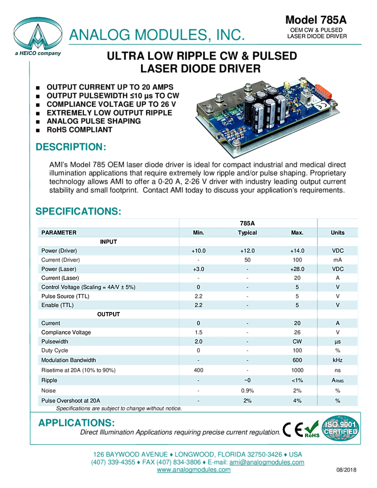 Laser Diode Drivers (Multiple Top Brands)