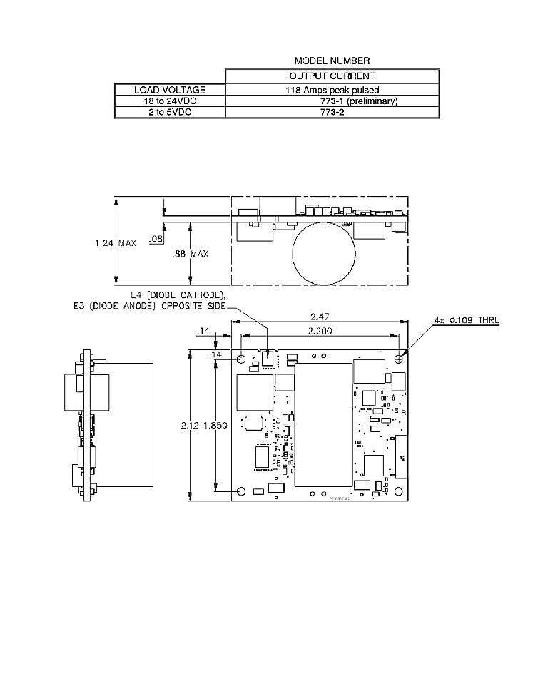 118 Amp FAST RISE TIME Laser Diode Pulse Driver