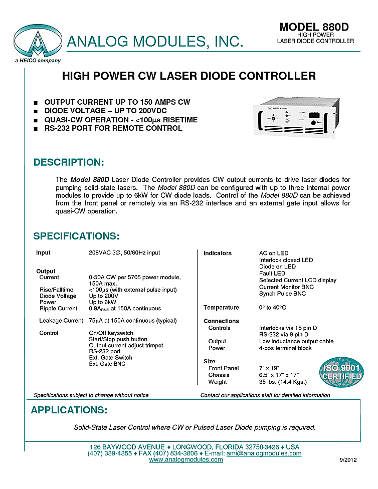 Laser Diode Drivers (Multiple Top Brands)