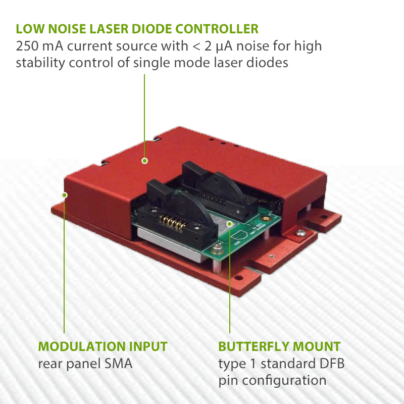 250mA Laser Diode Controller (INCLUDES BUTTERFLY MOUNT)