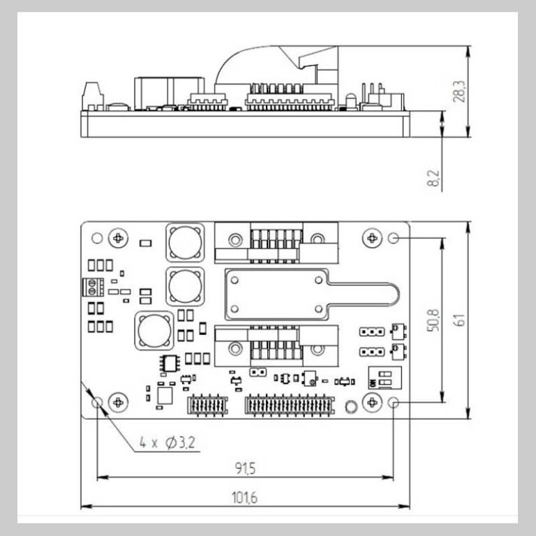 SF8075T-ZIF14-T2-dimensions