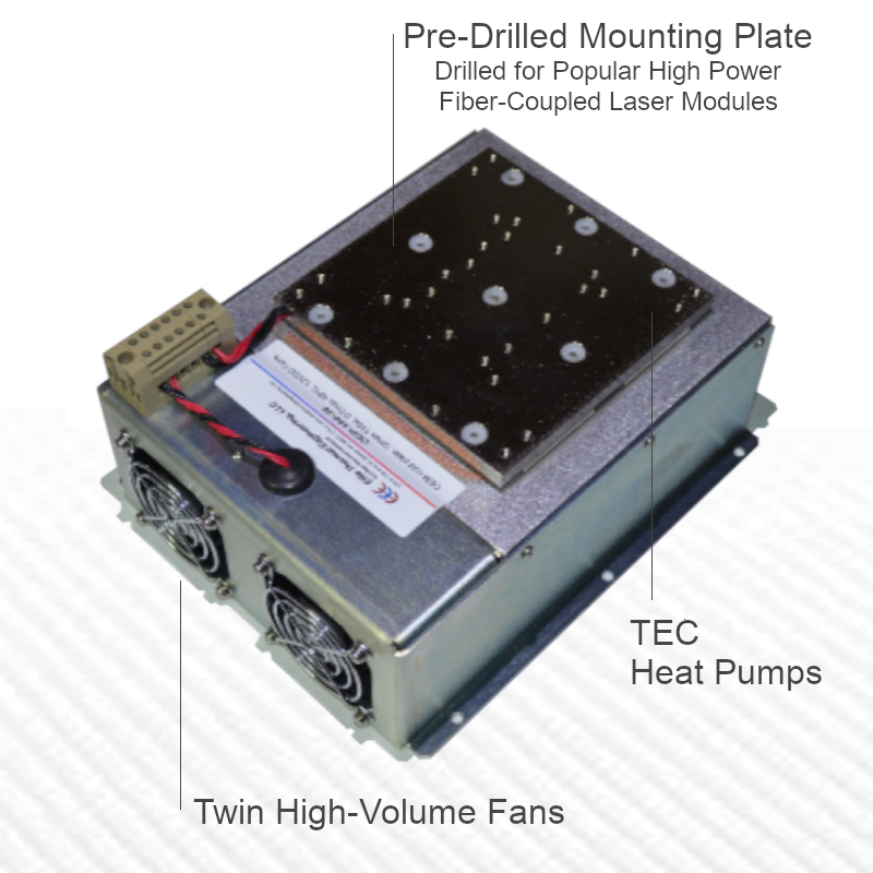 OCP-150 150 Watt Laser Diode Heatsink Features