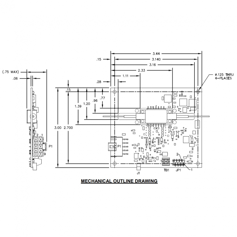 Dimensions for Analog Modules SOA Controller