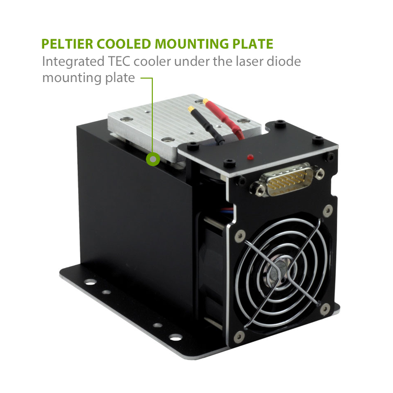 50 Watt Laser Diode Heat Sink with Peltier Coolers, OsTech