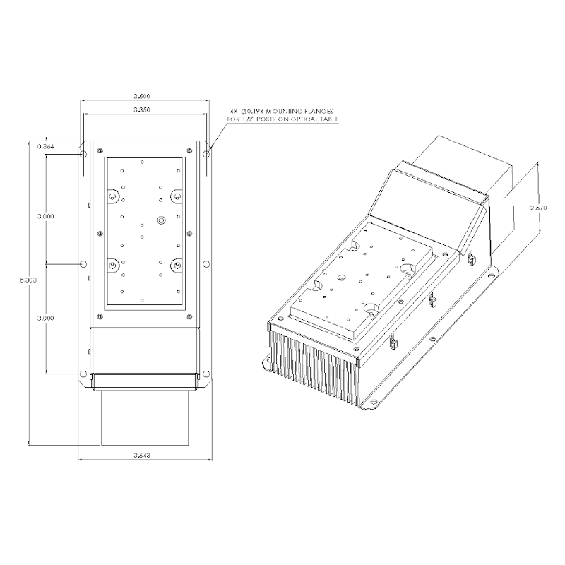 laser diode heat sink dimensions