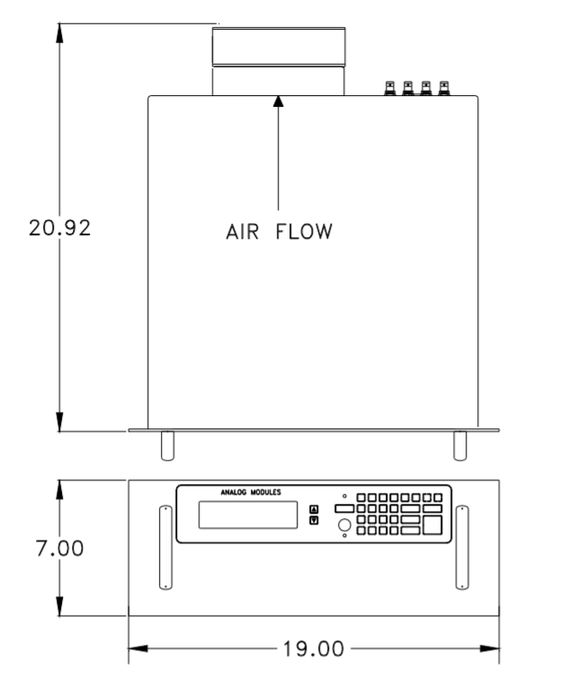 High Power Laser Diode Driver Dimensions