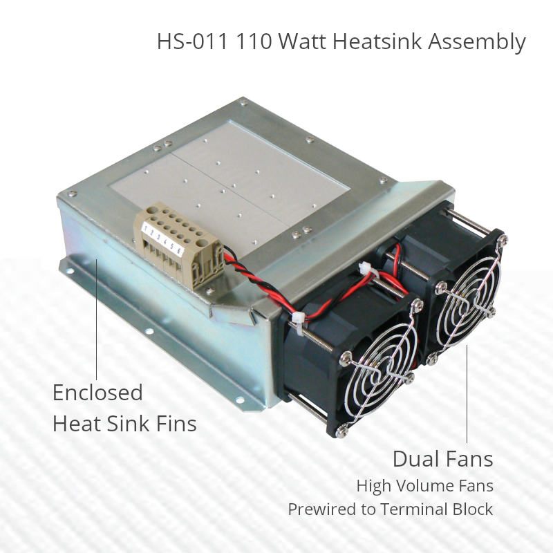 110 Watt Heatsink Assembly Features