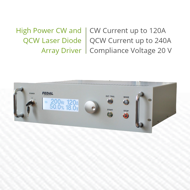 120 Amp CW Laser Diode Driver, 240A QCW, High Power