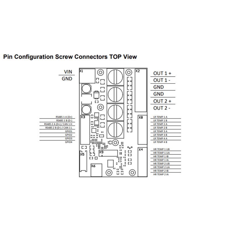 Meerstetter Engineering TEC Controller Circuit Connectors