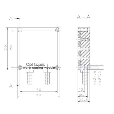 OptLasers Water Cooling Plate_Mechanical 1