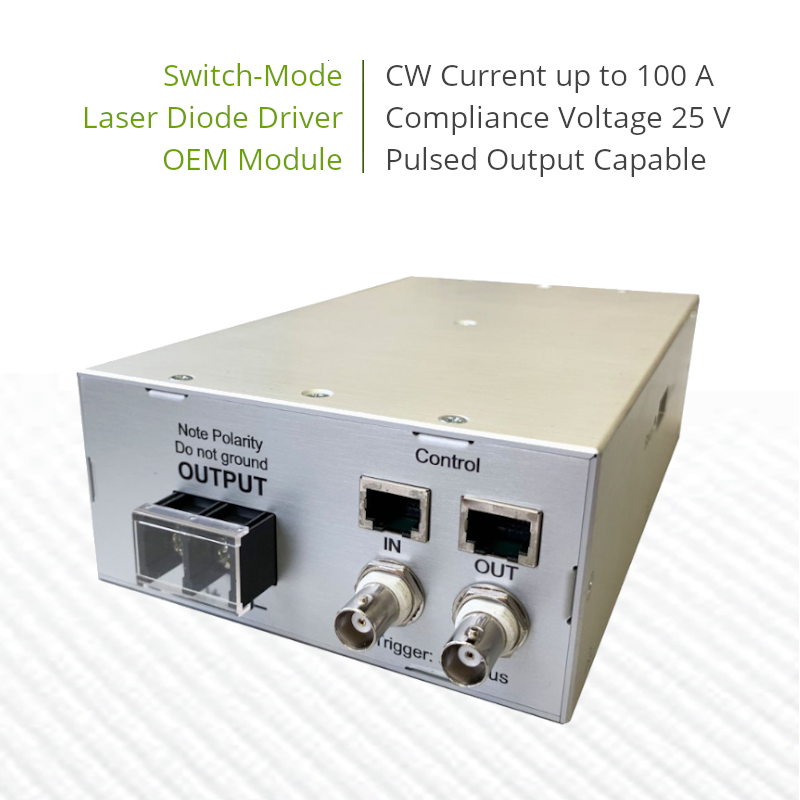 100A Switch-Mode Laser Diode Driver, OEM Module