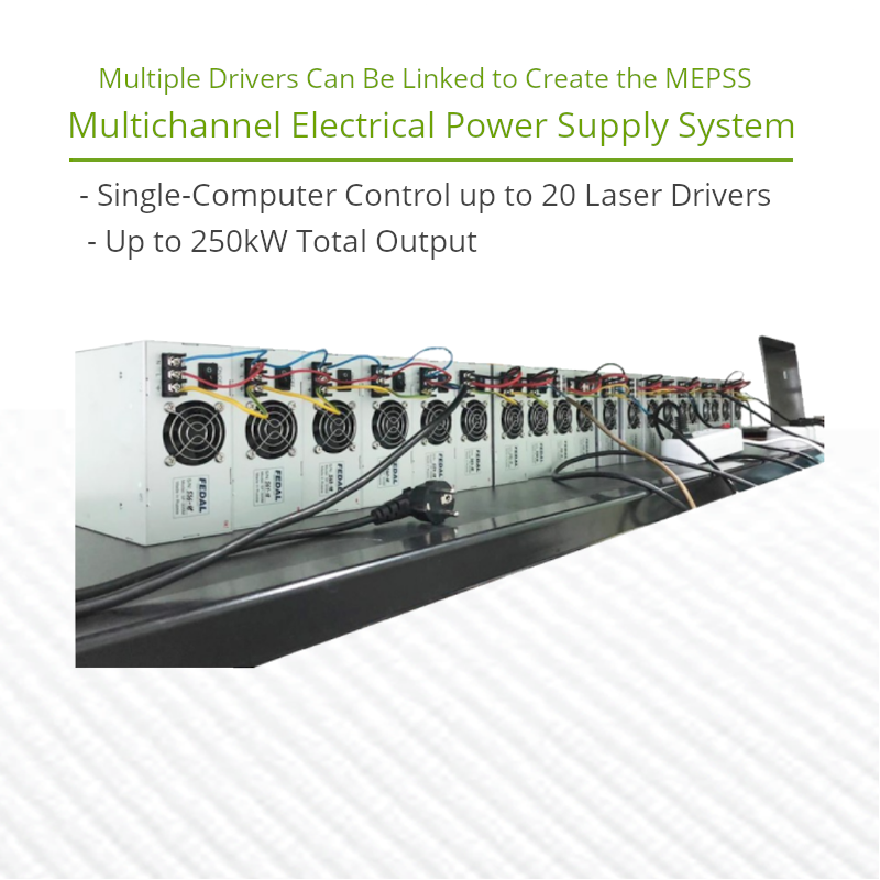 High Power Multichannel Laser Diode Control System