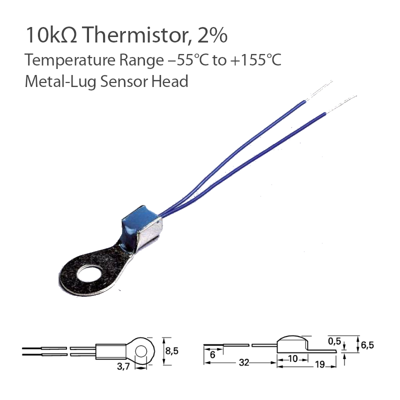 metal lug ntc 10k Ohm thermistor