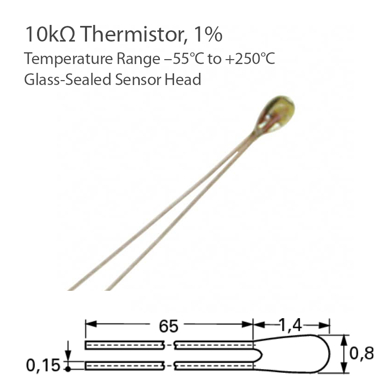 glass head ntc thermistor