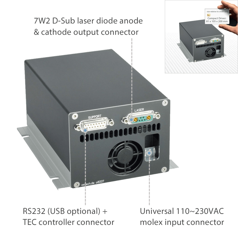 laser diode driver and TEC controller, Model LDC-489